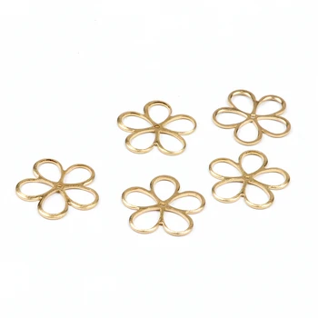 

Brass Flower Charms, Raw Brass Earrings Findings,Raw Brass Pendant,Geometry Earrings Brass Charm,18mmx17.5mm-RB1120