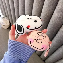3D силиконовый чехол Charlie коричневого цвета для Airpods Pro, милый чехол для наушников с Bluetooth для Airpod Pro, чехол для Air Pods Pro с брелоком