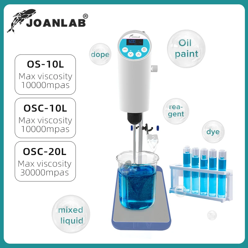 Electric Stirrer JOANLAB 110V To 220V Laboratory Digital Display Max Stirring Capacity 20L