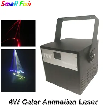 

Remote Control 4W RGB 3IN1 Animation Laser Projector Professional Stage Dj Lighting Effect DMX Scanner DJ Disco Party Show Light
