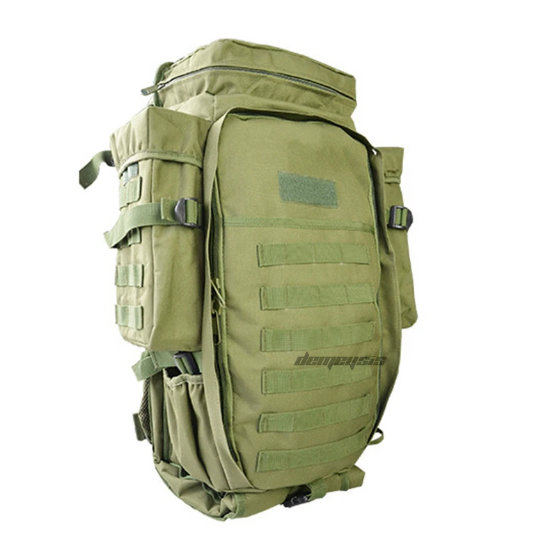 Рюкзаки для походов на открытом воздухе, военный рюкзак, большая вместительность для мужчин и женщин, походные рюкзаки, рюкзак для кемпинга, сумка для крепления - Цвет: green