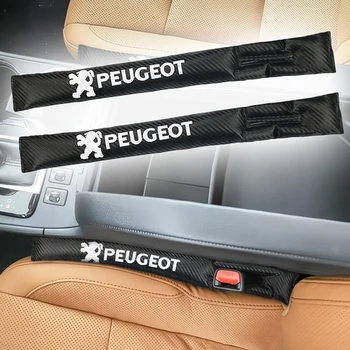 

1/2PCS Auto Seat Emblem Gap Filler Soft Pad Padding Spacer For Peugeot 206 207 307 3008 2008 308 408 508 301 208 Car-styling