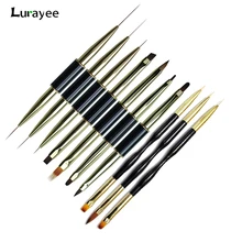 

Dual-ended Nail Art Brush Liner Drawing Painting Pen Gel Nail Polish French Style Draw Paint Brushes Manicure Tools Accessory