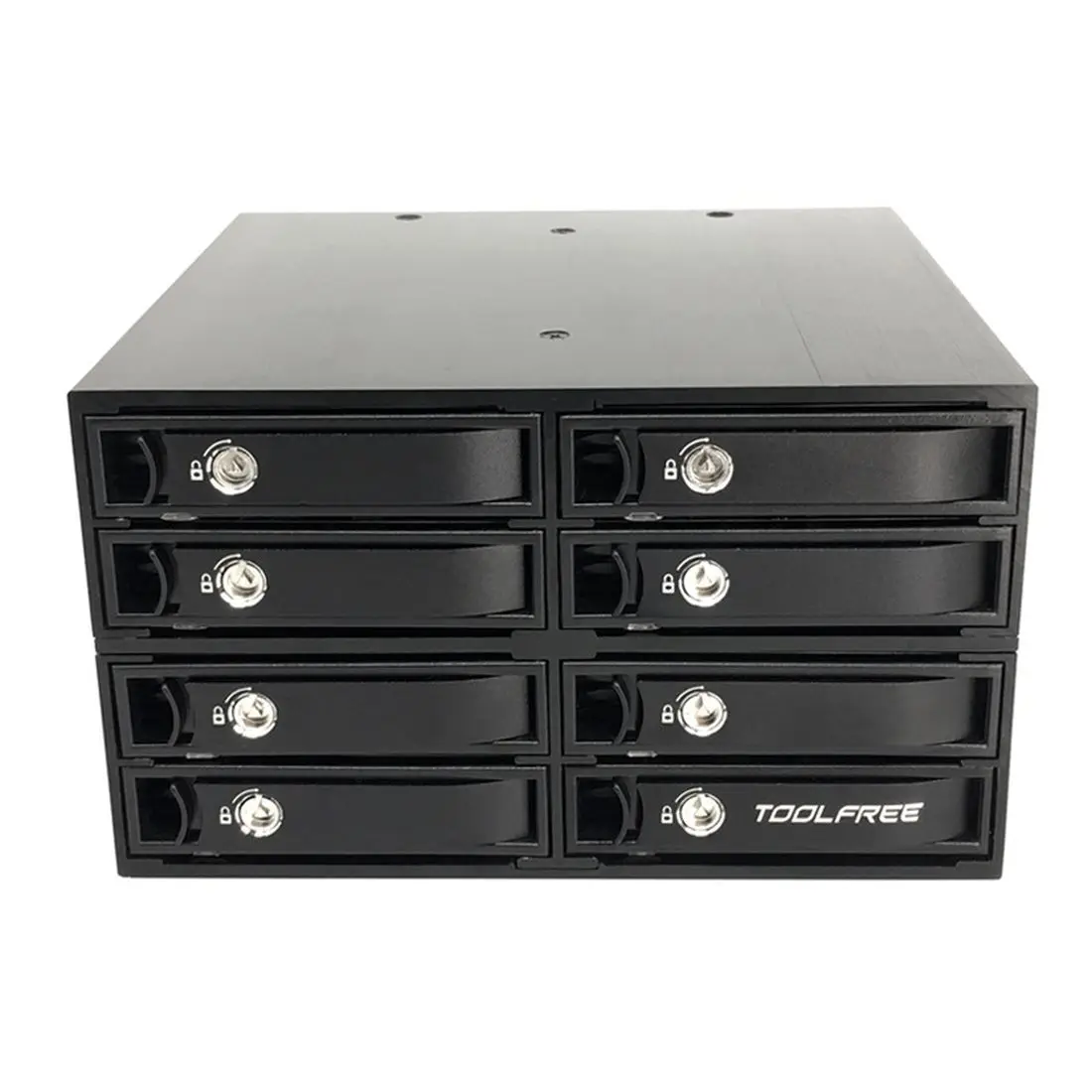 2.5 inch 8-Bay MiniSAS SFF-8087/8643 12Gbps 6Gbps Portable Hard Drive Enclosure Extraction Box For PC Laptop Computer