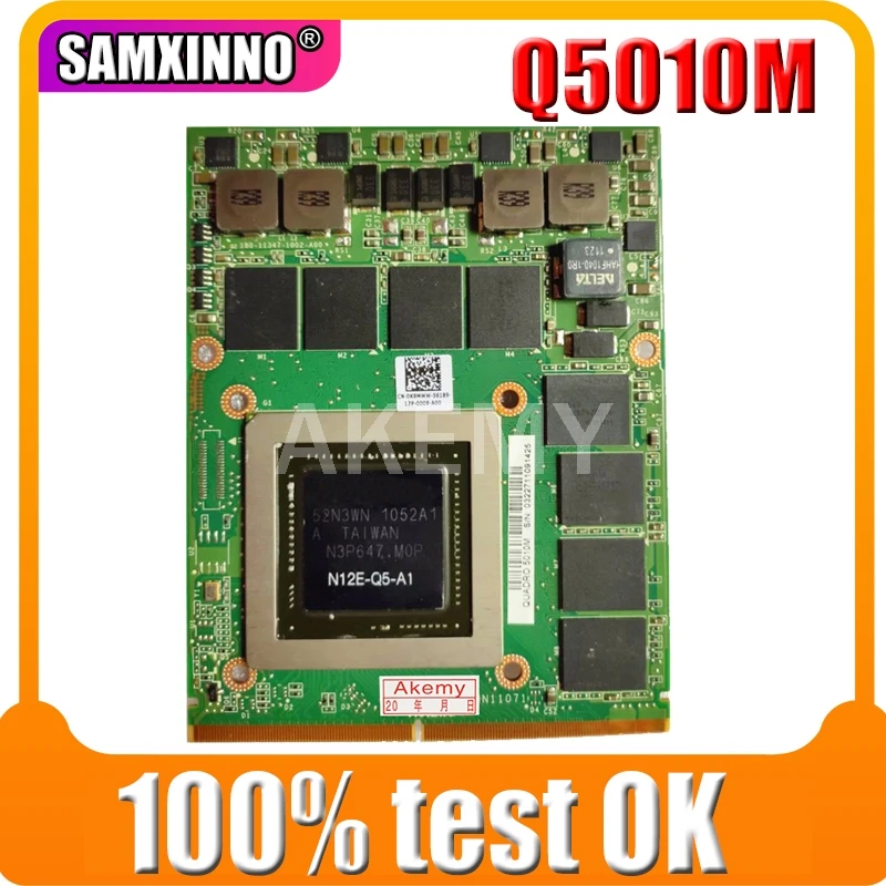SAMXINNO N12E Q5 A1 4GB Quadro 5010M Q5010M видеокарта VGA с x кронштейном для Dell M6600 M6700 M6800 M15X HP 8760W