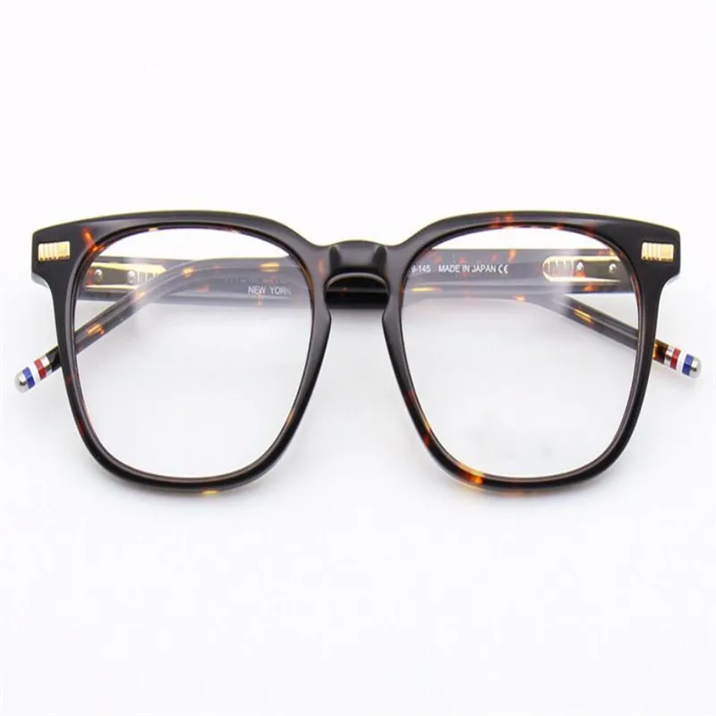 Унисекс Винтажный Полный оправа ацетат асферические линзы оптическая Eyewwear Леопард антибликовые очки бренд очки для чтения; оправа
