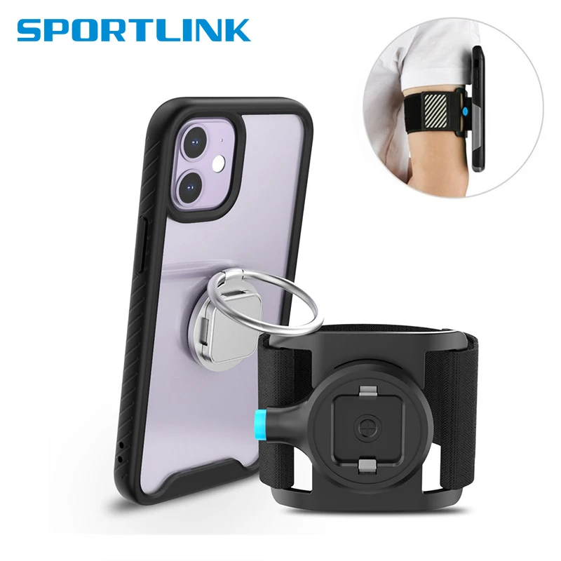 スポーツリンク ランニング用アームバンド電話ホルダー Iphone Se用クイックマウントse22 12 13 11 14 Pro Max 頑丈な耐衝撃ケース付き アームバンド Aliexpress