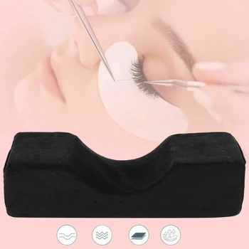 

Eyelash Extension Pillow Memory Foam Pillow Grafting Eyelash Pillow Neck Curve for Salon Home Use Headrest Neck Support