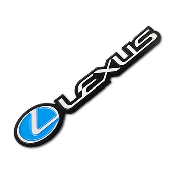 

1Pcs 3D Metal Stickers Car Side Fender Rear Trunk Badge Emblem For Lexus Ct200h ES Fsport GS GX IS LS LX NX RX UX Accessories