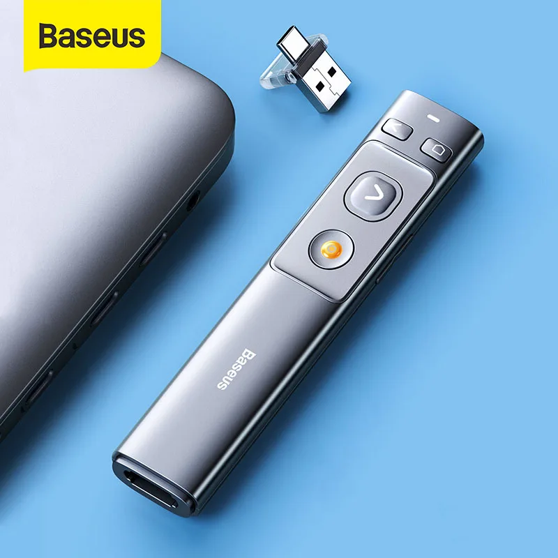 Пульт-указка дистанционного управления для проекторов Mac Windows Baseus 2.4 Гц