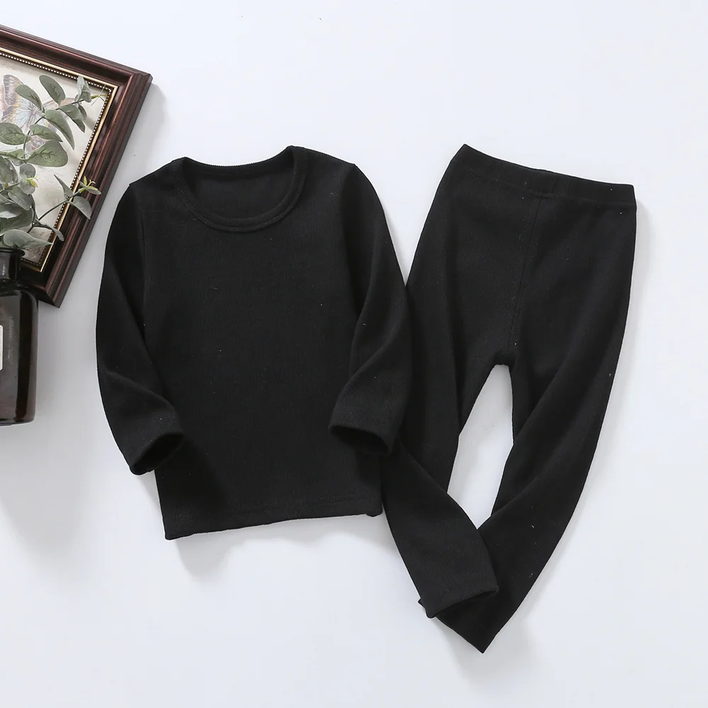 New Fashion Baby Girl pajamas For Kids Boys Children Clothes Autumn Winter Toddler Set Pink Soft Comfortable Long sleeve 7 Years (2)