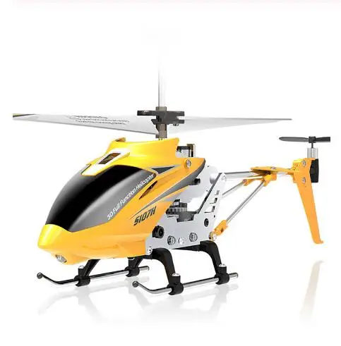 SYMA S107H RC вертолет светодиодный светильник пульт дистанционного управления 3.5CH Летающий вертолет с супер мини-пультом дистанционного управления RC игрушки - Цвет: 107h-yellow