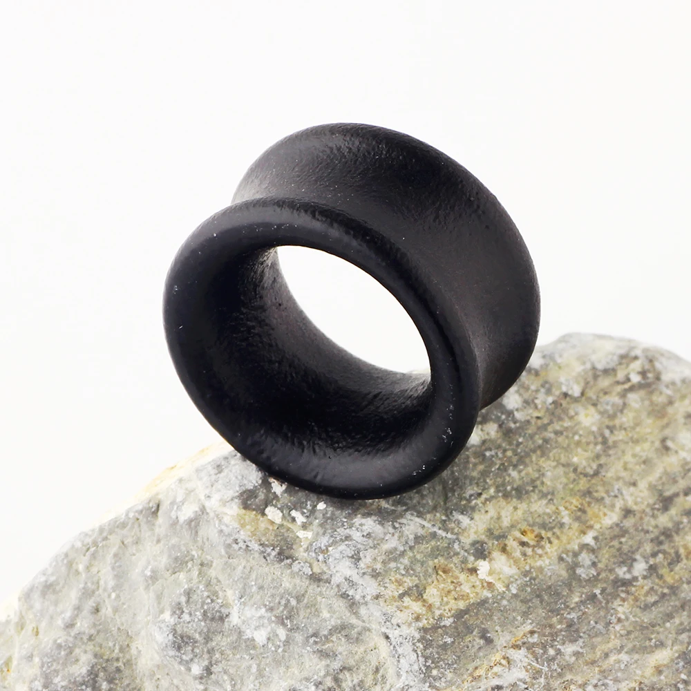 Black Plugs and Tunnels 6-20MM Ear Tunnel Earrings Ear Stretcher Wood Expander Men Ear Piercing Body Piercing Tunnels Gauge