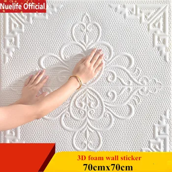

white 3D stereo wall stickers ceiling roof ceiling background wall stickers waterproof living room kids bedroom wall stickers