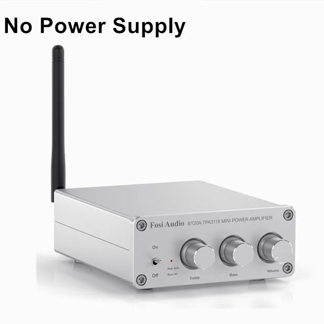 Fosi Audio BT20A Bluetooth 5.0 Receiver Amplifier Audio Digital Power Amplifier 2*100W Mini HiFi Class D Home Speaker 