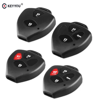

KEYYOU No Blade 2/3/4 Buttons Remote Car Key Case Shell FOB For Toyota Camry Corolla Avalon Venza 2007 2008 2009 2010 2011 2012