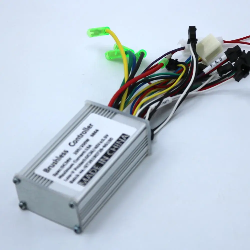 Excellent GREENTIME 24V/36V/48V 250W BLDC motor controller E-bike brushless speed driver and S866 LCD Display one set 2