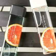 Креативная пластиковая Квадратная бутылка для воды 480 мл 600 мл спортивные бутылки градиентного цвета модная бутылка для кемпинга посуда для напитков Прямая поставка