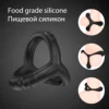Male Silicone Penis Rings Scrotum Bind Delay Ejaculation Cock Ring Sexy Erection Rings Couple Lover Sex Shop Sex Toys For Men 1