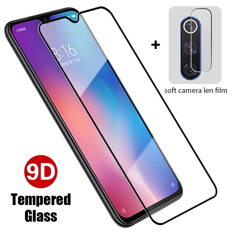 Protector de pantalla 2 en 1 para Redmi Note 9S, película de lente de cámara para Xiaomi Redmi Note 9 Pro 9T 9A 9C Redmi K30