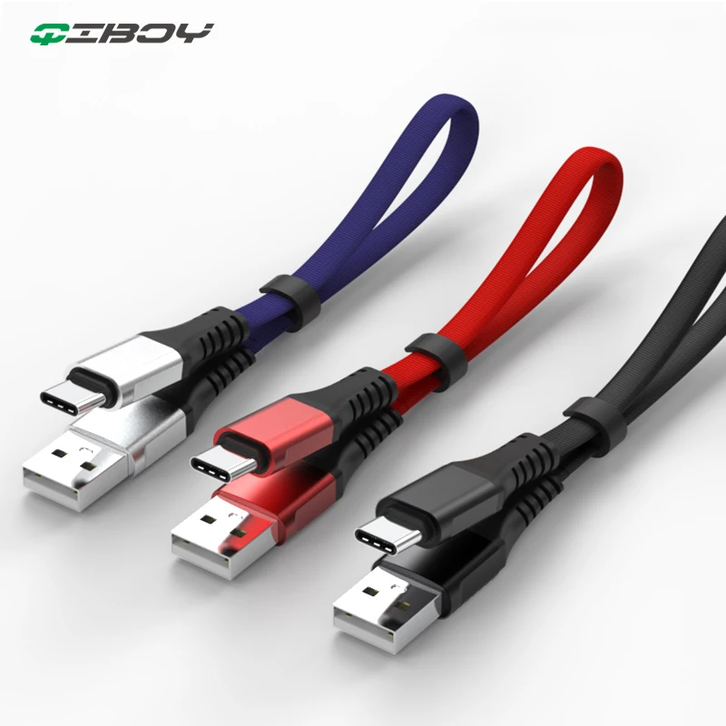 Короткий зарядный кабель 30 см Micro USB Type C для Samsung Xiaomi Android внешний аккумулятор