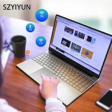 Quad Core 12GB RAM Laptop Windows 10 Pro J4125 Slim PC Computer IPS HD schermo Notebook portatile Business Office Netbook di viaggio