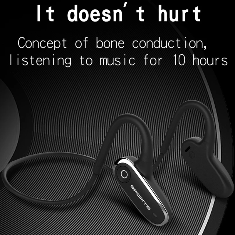 Bluetooth Headphones Bone Conduction Earphones Bluetooth 5 0 Wireless Sweatproof and Waterproof Sports Headset