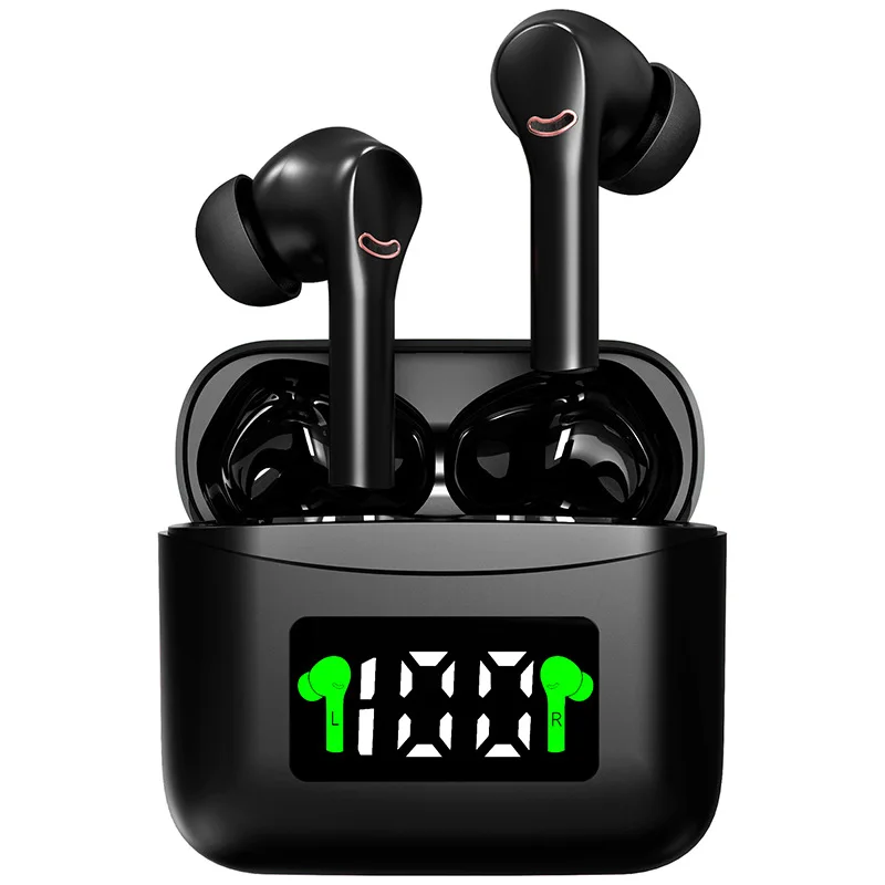 Беспроводные наушники J5 TWS с Bluetooth 5 2 спортивные со светодиодным дисплеем