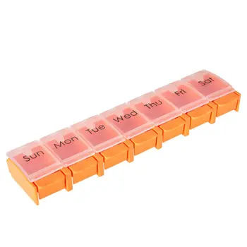 

1PC Mini Pill Box Pill Sorting Box Weekly Pill Box Medicine Storage Box Health Care Pill Box for Home Trip Office Dorm