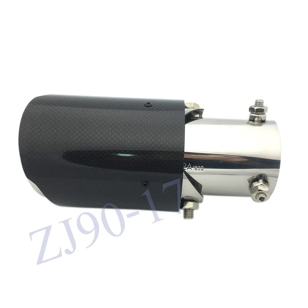 Adjustable Angle Carbon Fiber stainless Car Exhaust Pipe Muffler Tailpipe Cover 2pcs Fit For Honda CRV CR-V
