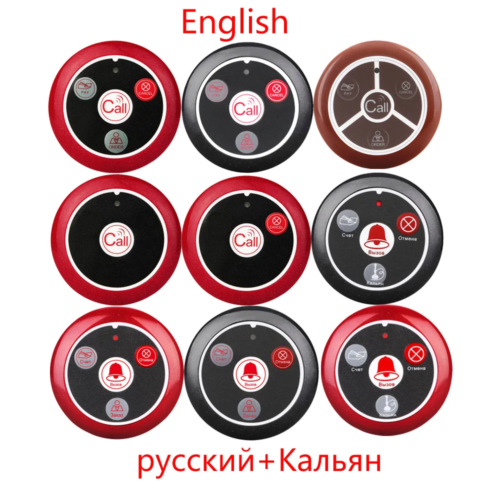 Retekess Wireless Pager Restaurant Waiter Calling System TD108 Watch Receiver+10 T117 Call Button Transmitter Cafe Office Clinic