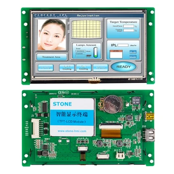 

5 Inch Touch Screen Panel for Industrial Use Work with any Microcontroller/MCU