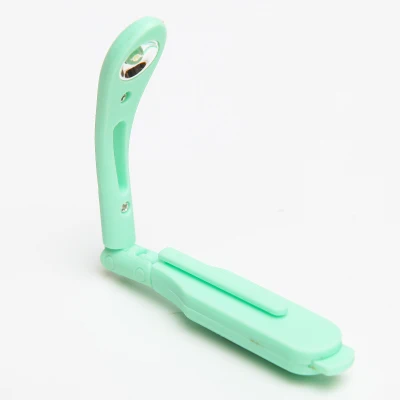 1pc Green Мини портативный светодиодный светильник для чтения, энергосберегающий светильник для путешествий, спальни, Ночной светильник, яркий светильник, с зажимом, гибкий светильник s - Испускаемый цвет: 1pc Green