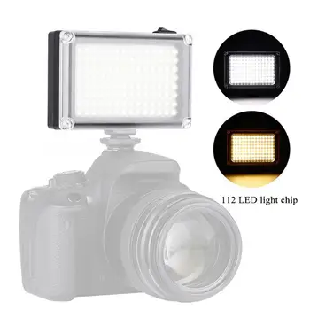 

Ulanzi 112 LED Phone Video Light Photographic Lighting for Youtube Live Streaming Dimmable LED Lamp Bi-color Temperature for iPh