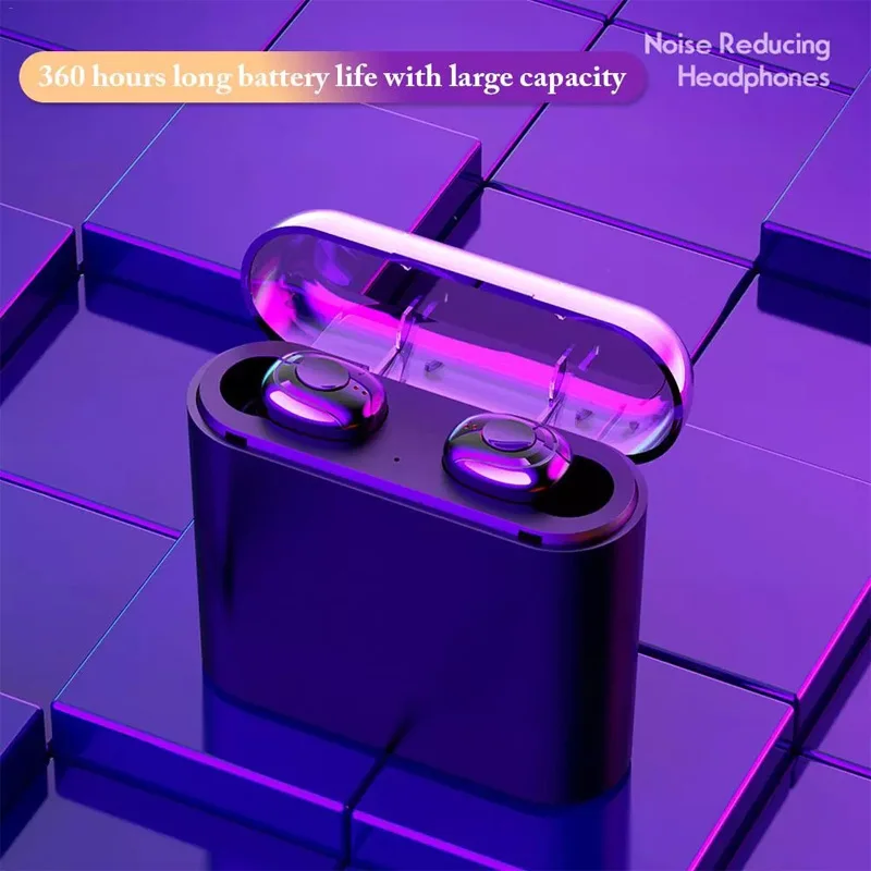 X18 Bluetooth 5 0 TWS Wireless Earphones Mini Earbuds Charging 8D Stereo Sound Headphones for Iphone Xiaomi Huawei Smartphone