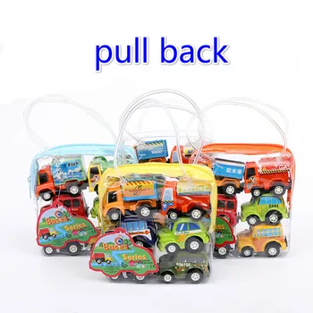 

Children's toy car Toy baby mini pull back inertia engineering car set Educational Vehicle Truck Gift Children Race fire truck