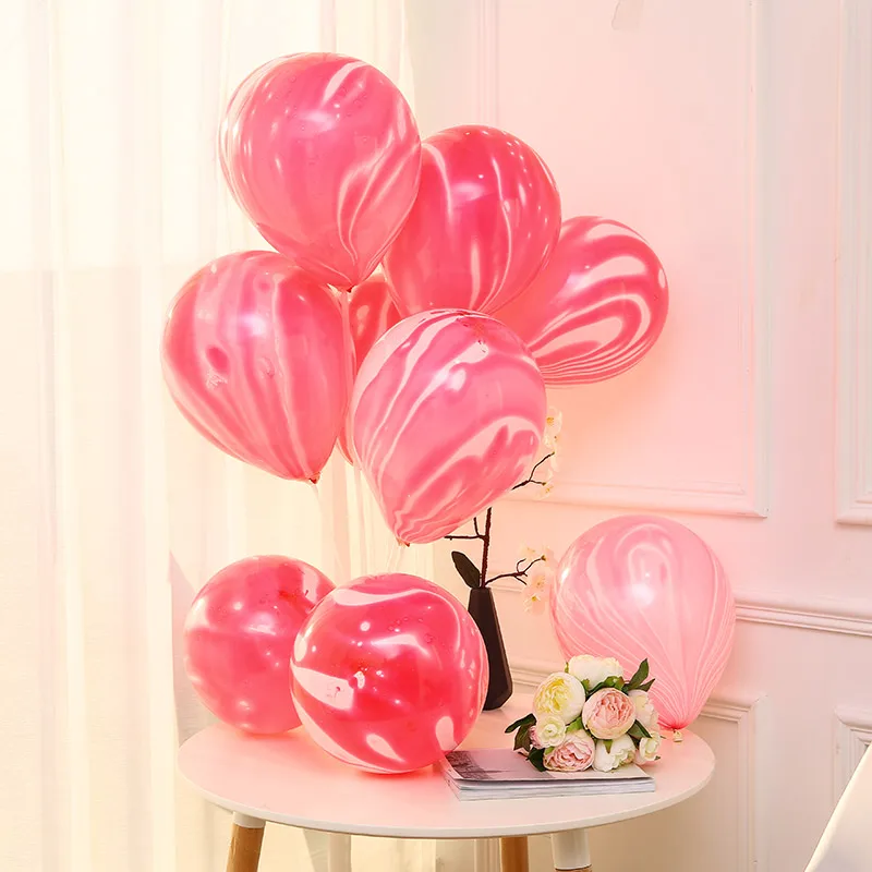 10 шт цветные 12 дюймовые Агатовые мраморные шары для свадебного торжества, украшения для вечеринки в честь Дня рождения или дня рождения