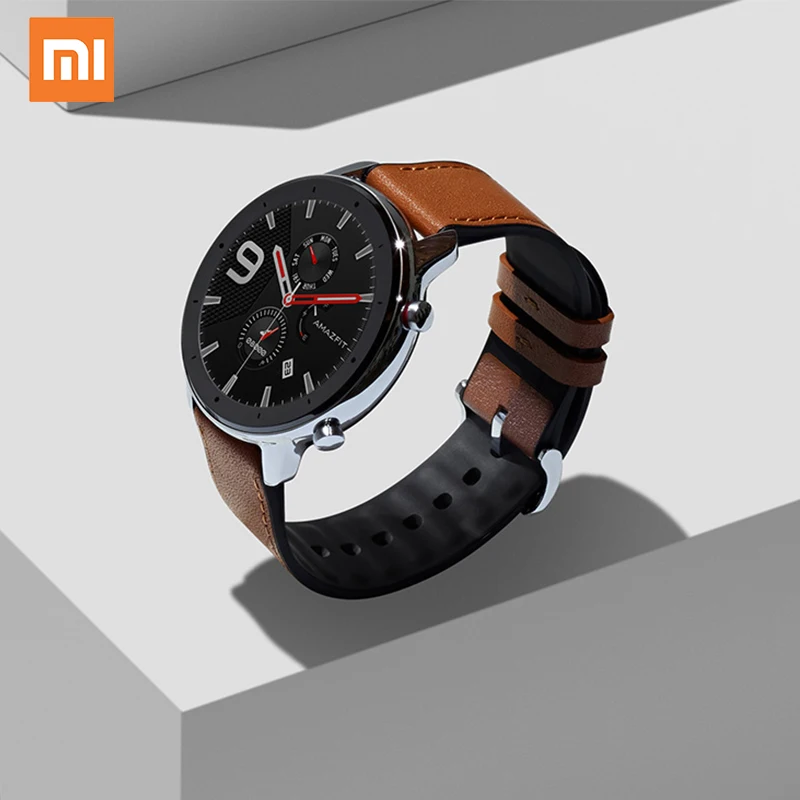 Глобальная версия 24 дней работы от батареи Smartwatch Huami Amazfit GTR 47 мм водонепроницаемый сплав/сталь gps AMOLED экран SmartWatch