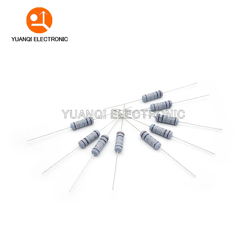 20pcs 2W 5 Wire Wound Resistor Fuse Winding Resistance 0.1R 0.05 0.1 0
