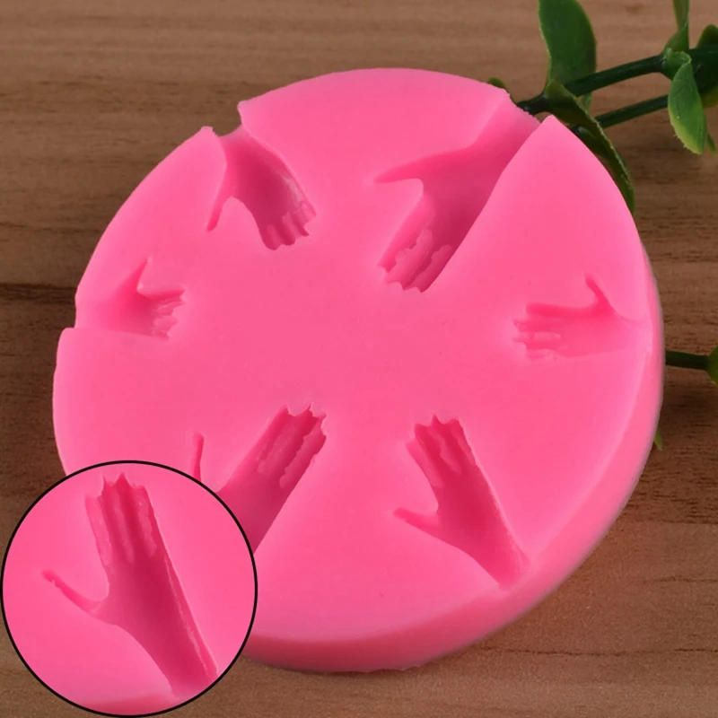 Высокое качество 3D человеческие руки силиконовые формы вечерние кексы инструменты для украшения тортов из мастики Fimo глина конфеты Gumpaste шоколадные формы
