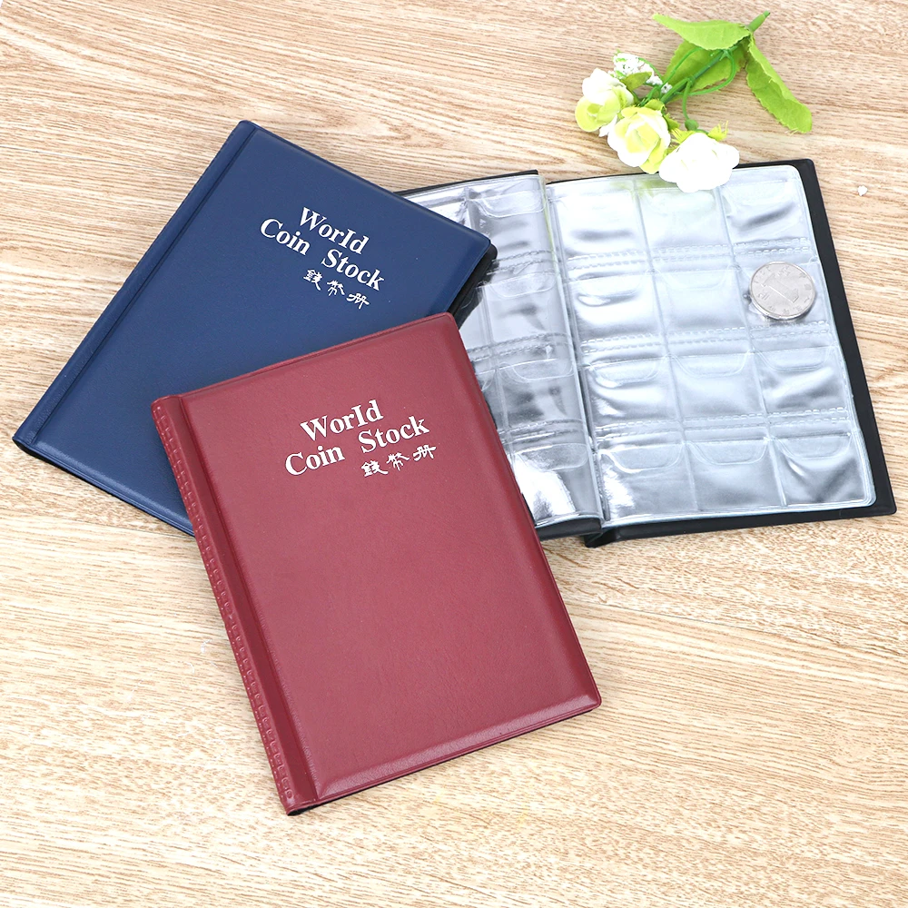 120 Pockets Coins Collection Album Book for Collector Coin Holder Albums Mini Penny Storage Bag Collecting Money Organizer | Дом и сад
