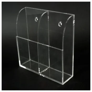 

TV Air Conditioner Remote Control Holder Case Acrylic Wall Mount Storage Box(2 case)
