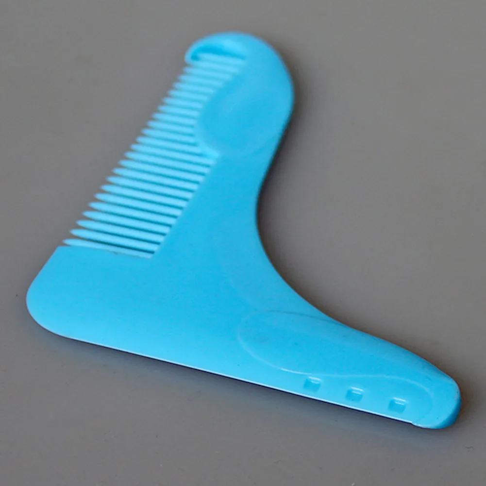 Moustache Trim Template Anti Static Durable Home Assist Men Styling Beard Comb Modelling Facial Shaving Shaping Tool Lightweight - Цвет: 2
