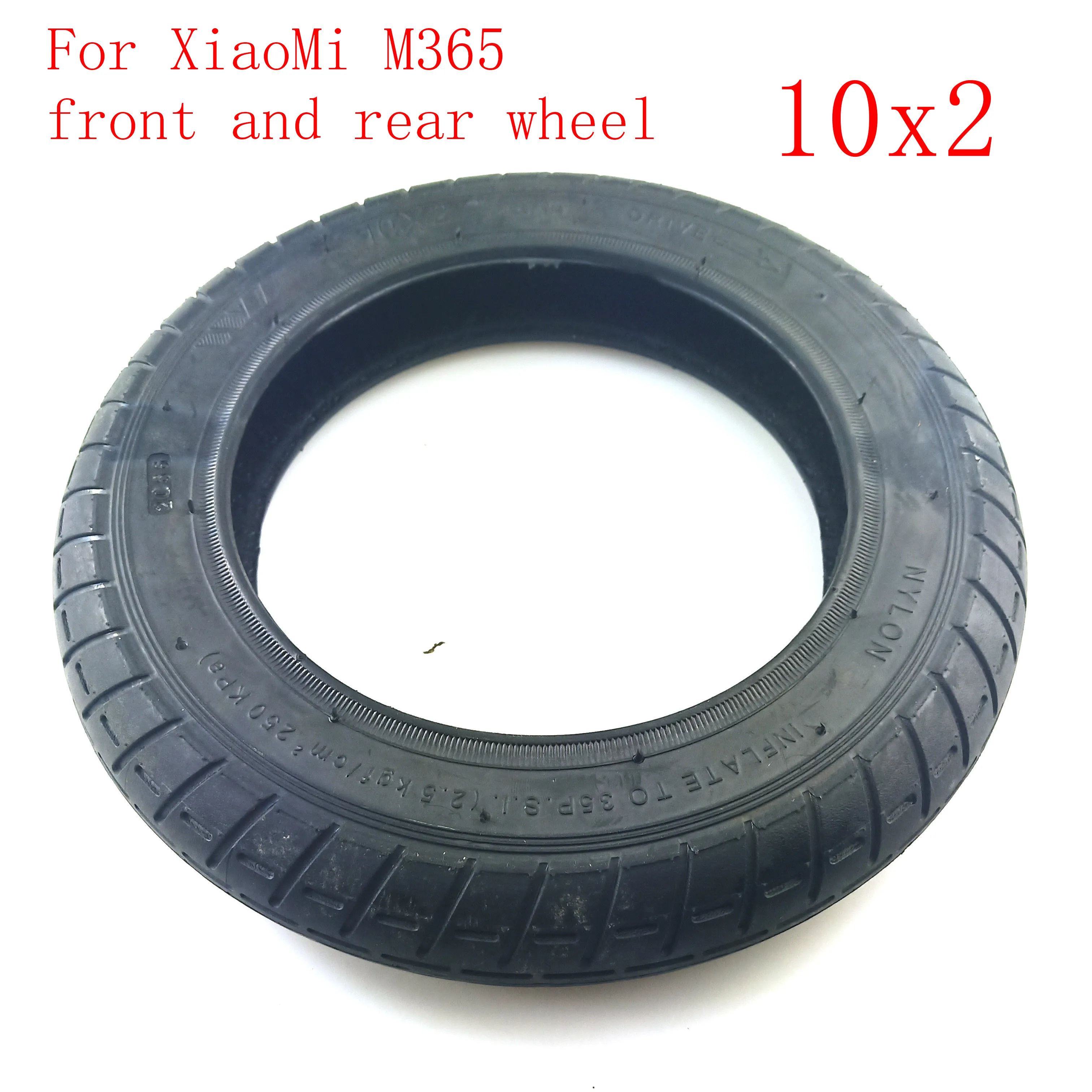 Хорошее качество 10 InchElectric скутер Xiaomi Mijia m365передние колеса шины и надувание задние шины колеса 10x2 наружная внутренняя труба - Цвет: outer tire