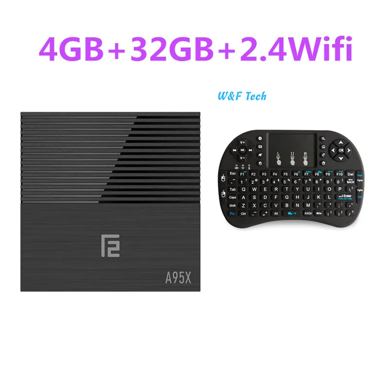 Android 9,0 Smart tv Box A95X F2 4 Гб 64 Гб Amlogic S905X2 Поддержка Dual Wifi 1080p 4K 60fps проигрыватель Google Netflix Youtube медиа - Цвет: 4G 32G