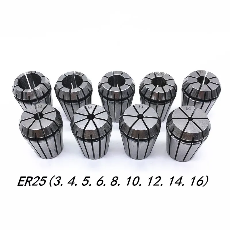 Spring collet tool holder collet chuck lathe tool holder spring collet chuck collet chuck holder lathe tool morse taper adapter collet block holder ER25 Spring Clamps 9PCS MT2 ER25 M12 1PCS Wrench 1PCS Collet Chuck Morse Holder Cone For CNC Milling Lathe tool