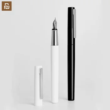 

Youpin kaco BRIO Black/White Fountain Pen with Ink Bag Storage Bag Box Case 0.38mm Nib Metal Inking Pen for Writing Signing Pen