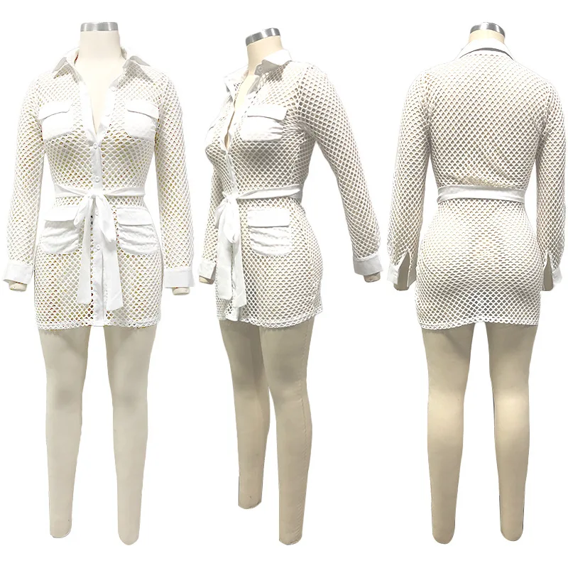 Трикотажное Сетчатое прозрачное сексуальное облегающее короткое платье с V