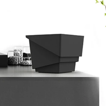 

10PCS Succulent Flower Pot Set Combination Creative Breathable Basin with Tray Black