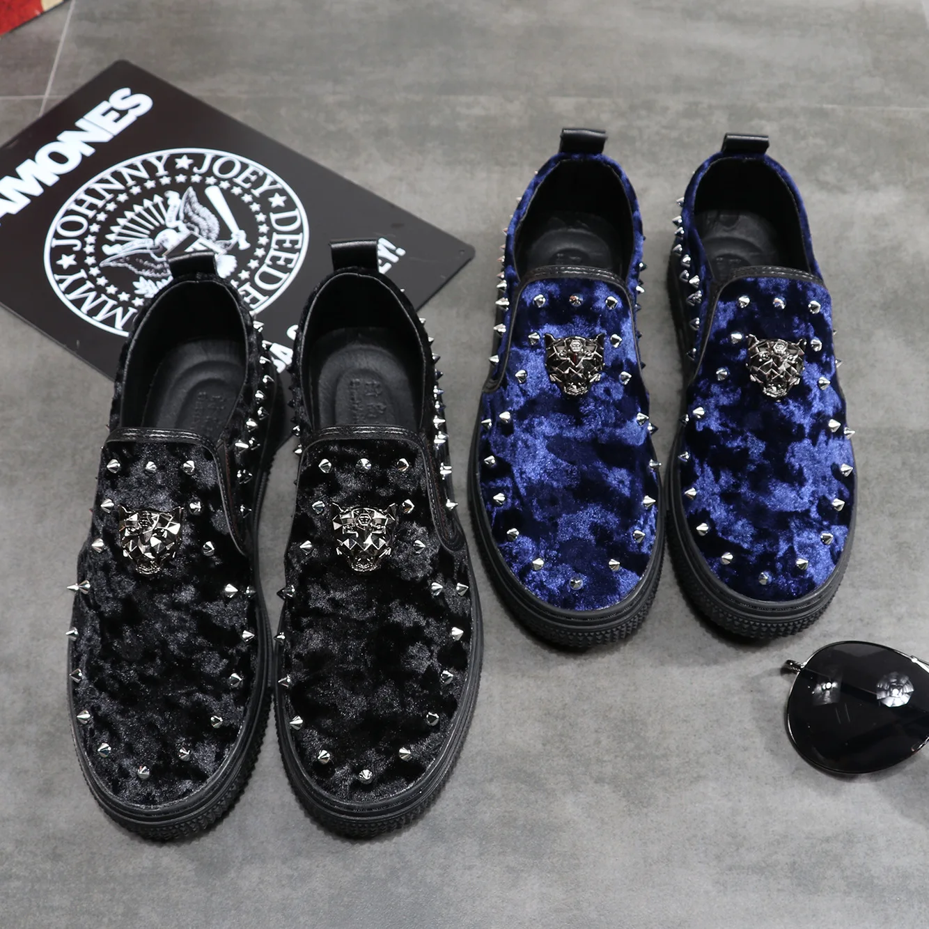 

2019 Spring MEN'S SHOES Korean-style Gluing Handmade Launched Fashion Trendy Shoes Metal MEN'S SHOES